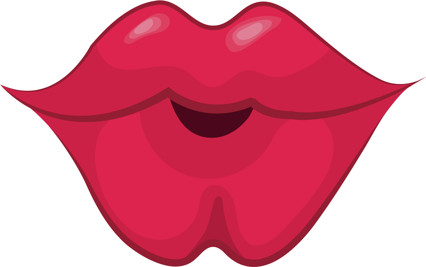 Lip Kiss Euclidean Vector - Labio Beso Png (1500x1500)