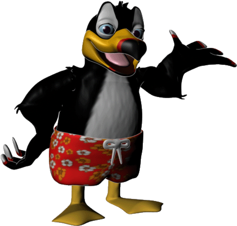 Puffin Clipart Animated - Adã©lie Penguin (640x480)