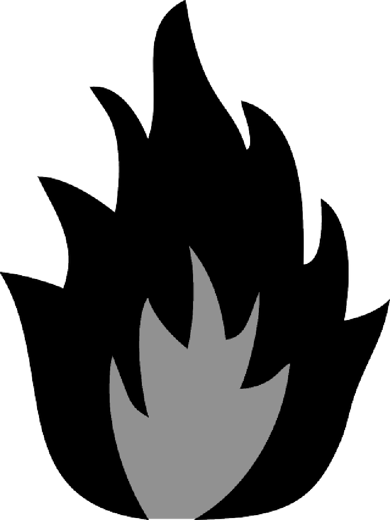 Burning, Fire, Flame, Danger, Attention - Disaster Recovery Icon Blue (800x1066)