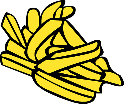 Fries French Fries Food Fast Food Fried Si - French Fries Clip Art (406x340)