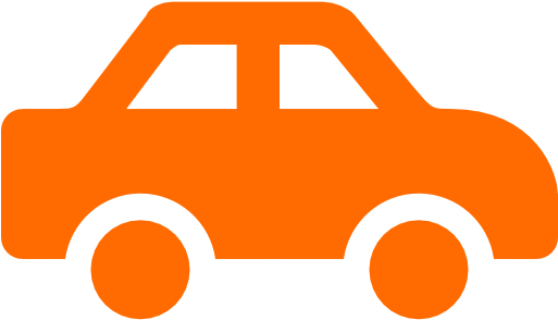 Orange Race Car Clipart - Green Car Icon Png (512x512)