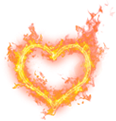 Heart - Fire Heart Png (420x420)