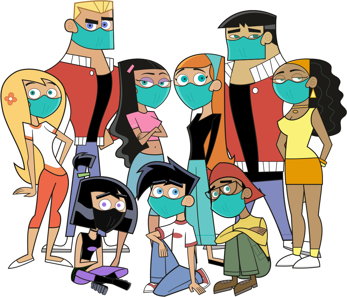 Eidolon1 11 4 Danny Phantom Teens Wearing Masks By - Danny Phantom Group (1200x1029)