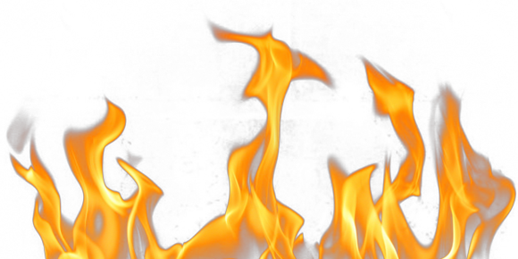 Your Inbox Is Lit - Fire Flame Png (580x290)