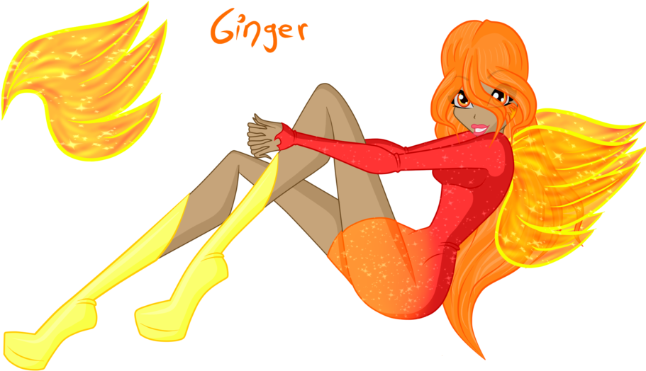 I'm Ginger, The Fairy Of Fire Manipulation By Shimmeringmagic - Cartoon (1024x541)