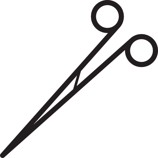 Surgical Scissors Free Icon - Tijera Quirurgica Png (512x512)