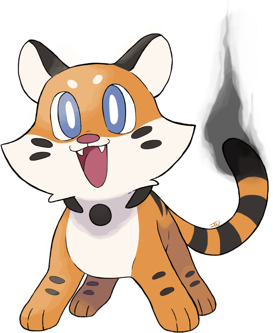 Fakemon Stuff - Fakemon Starter Fire Type (1024x1183)