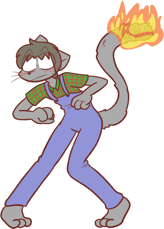 Ls Tail Fire By Mister Saturn - Cartoon (600x775)