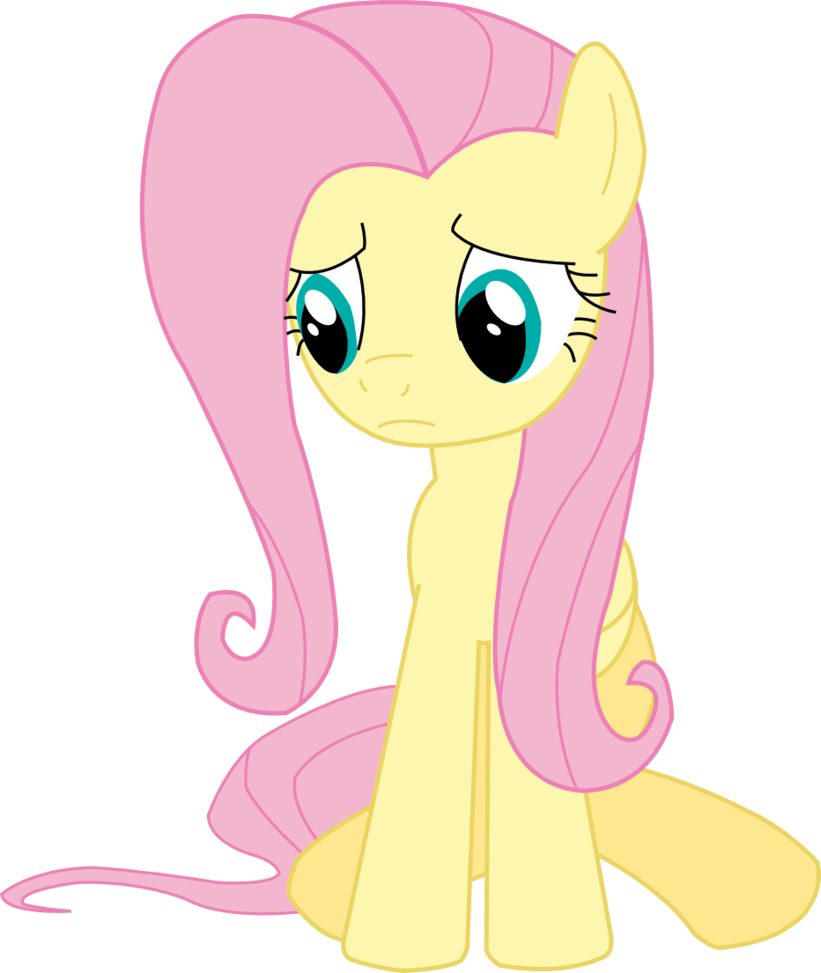 Sad Fluttershy By Sketchmcreations - Fluttershy (821x973)