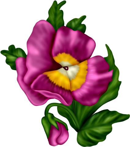 Kwiaty Transparent - Flower (440x500)