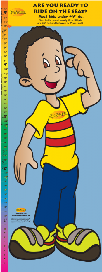 2-3340 Life Size Height Chart Display - Cartoon (773x1000)