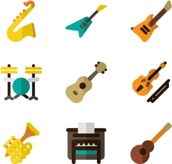 Musical Instrument Icons 2,752 Vector Icons Png Images - Electric Guitar (400x376)