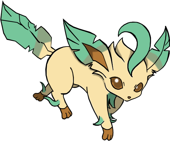 Free Download Of Leafeon Icon Clipart Image - Leafeon Png (640x485)