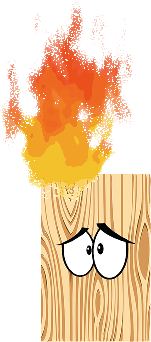 Fire Resistance Yes, The Wood Burns And No One Contests - Illustration (752x891)