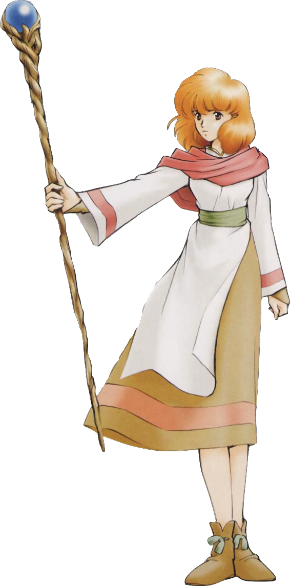 Official Artwork Of Lana From Fire Emblem Treasure - Fe4 Lana (566x1144)
