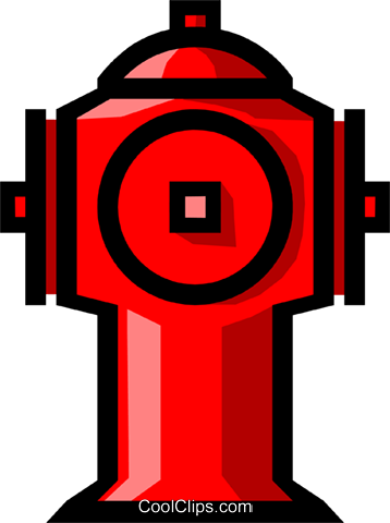 Symbol Of A Fire Hydrant Royalty Free Vector Clip Art - Fire Hydrant Symbol (358x480)