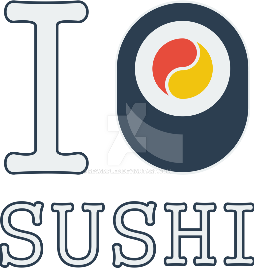 I Love Sushi By Resampled I Love Sushi By Resampled - Circle (1024x1449)
