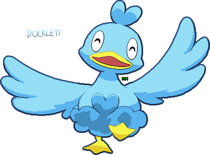580 Ducklett Pixel Over By Nickalert - Cartoon (421x310)