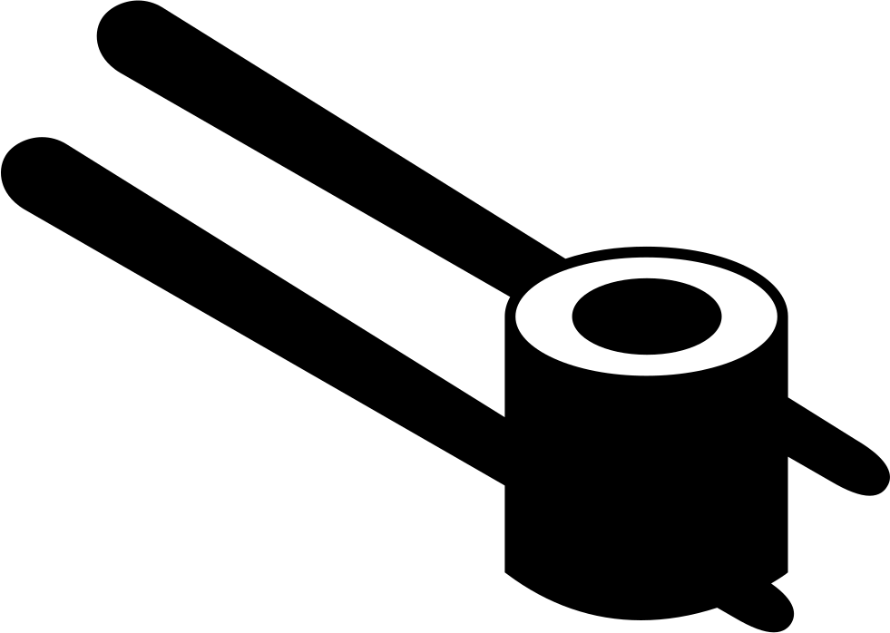 Png File - Sushi On Chopstick Vector (981x698)