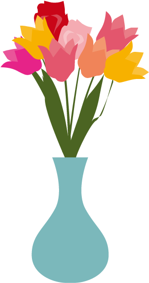 Flower Vase Flower - Clip Art (640x640)