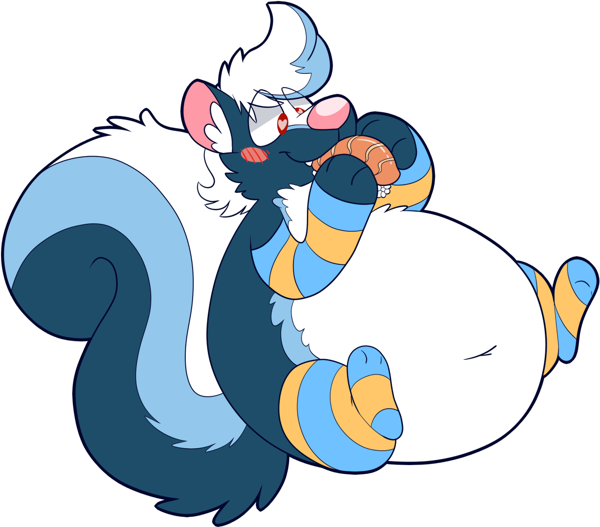 [c] Sushi Skunk - Cartoon (1227x1081)