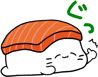 Sleeping Sushi Sticker Messages Sticker-1 - Sticker (408x408)