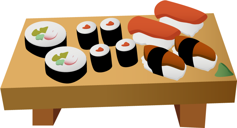 Hjfhs - Sushi Cartoon Png (1000x426)
