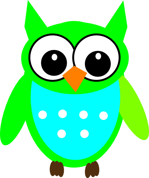 Greenblueowl Clip Art At Clker - Wise Owl Clipart (498x595)
