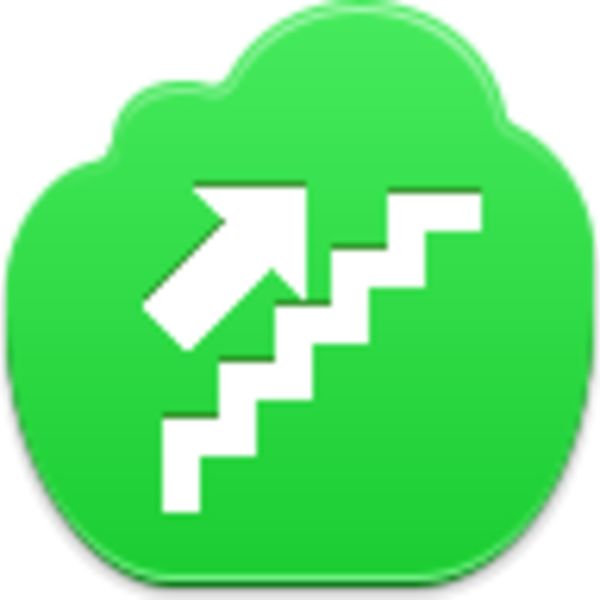 Upstairs Icon - Stairs White Png (600x600)