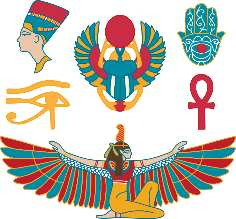 Ancient Egypt Clip Art - 埃及 元素 (914x846)