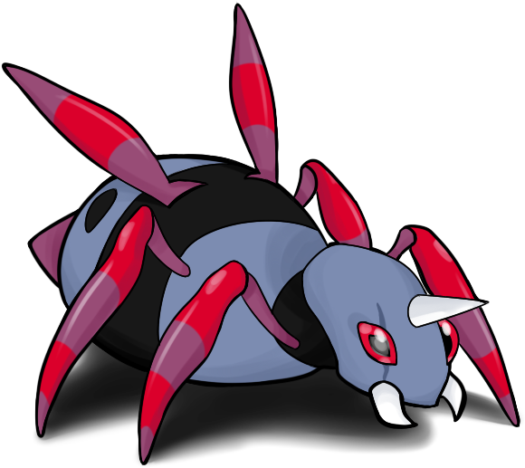 Mozart The Ariados By Askthewerewolfprince - Cartoon (616x539)