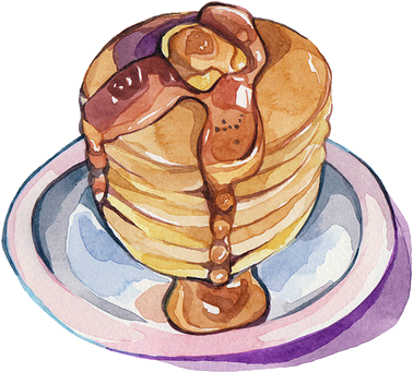 Pancake Clipart Transparent Food - Transparent Pancakes (500x500)