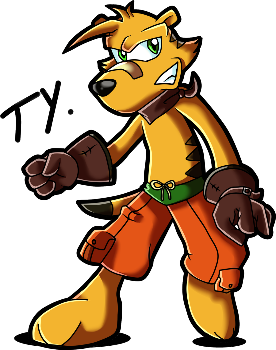 Ty The Tasmanian Tiger Finish By Rikusonicshadow On - Video Game (900x1139)