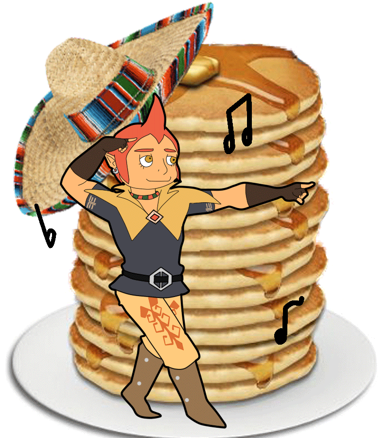 Pancakes Sticker - Fast Food (900x900)