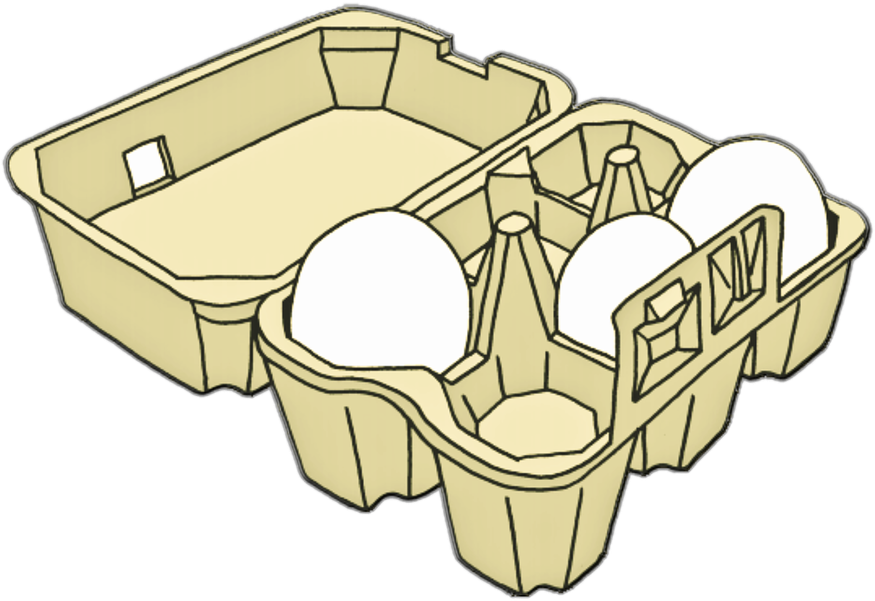 Collection Of Pancake Breakfast Clipart - Contenedor De Huevos Para Colorear (960x680)