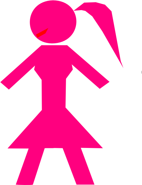 Lebanese Girl Clip Art - Stick Figure Clip Art (540x598)