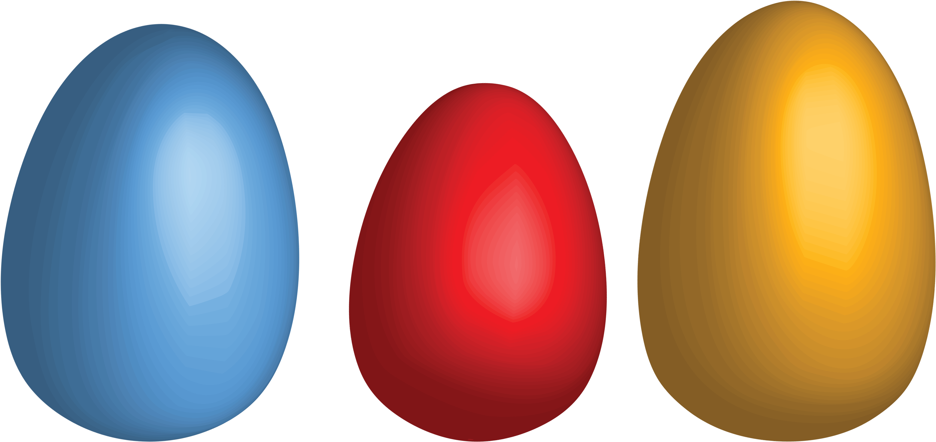 Eggs - Colored Eggs Png (3312x1603)