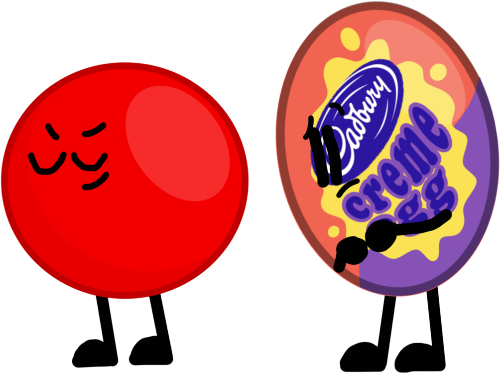 Red Sphere And Cadbury Egg By Ball Of Sugar - Cadbury Chocolate (1024x769)