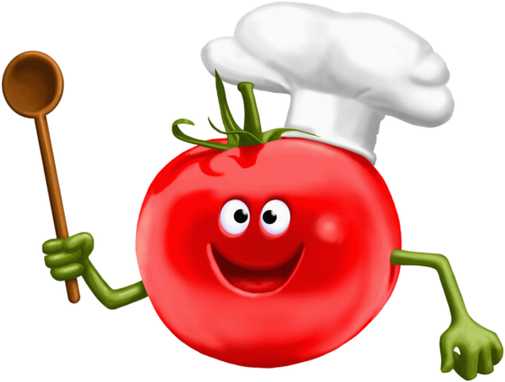 Accessoire Tubé Pour Creations - Vegetable Chef Cartoon (600x491)