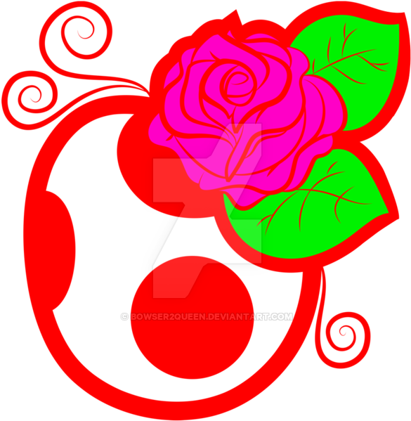 Rosa Flower Egg Logo By Bowser2queen - Gender (600x612)