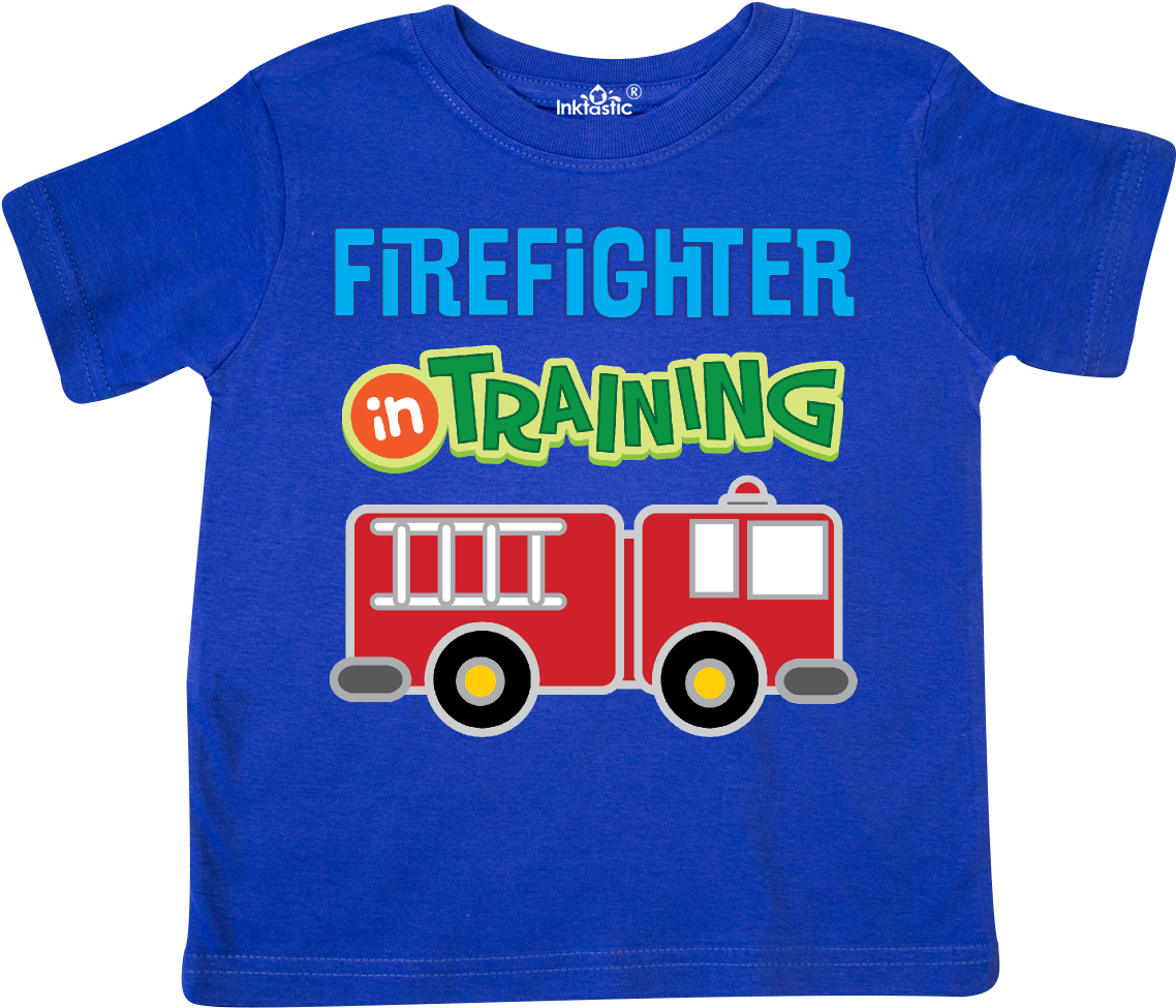 Future Firefighter Kids Fireman Toddler T-shirt Royal - Inktastic Grandpa Little Firefighter Boys Fire Truck (1200x1200)
