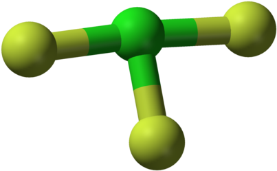 Chlorine Trifluoride, Whose Corrosive Potential Ignites - Molecular Geometry Of Chlorine Trifluoride (440x286)