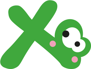 X Wall Adhesive Letters For Kids Rooms - Letter X With Eyes (700x700)