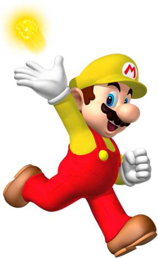 370px-electric Mario Thunder Mario - Super Mario 3d Png (370x560)