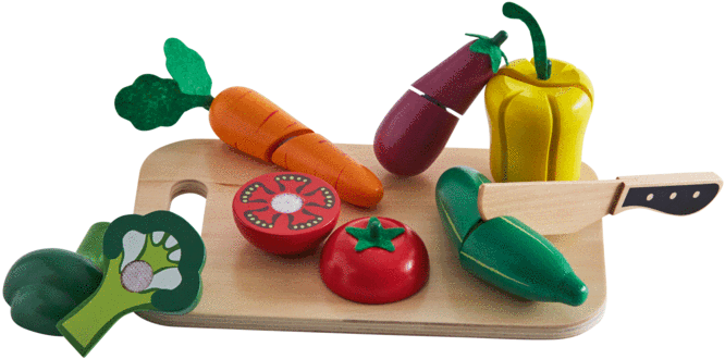 Cutting Veg Set - Vegetable (690x690)