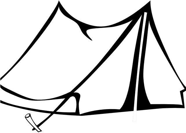 Campsite Clipart Tent House - Tent Clip Art (640x480)