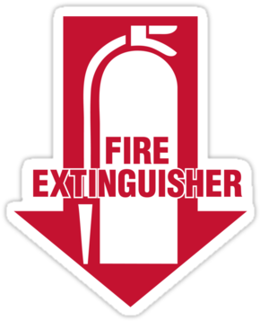 Safety Fire Extinguisher Sticker - Fire Extinguisher Labels (375x360)