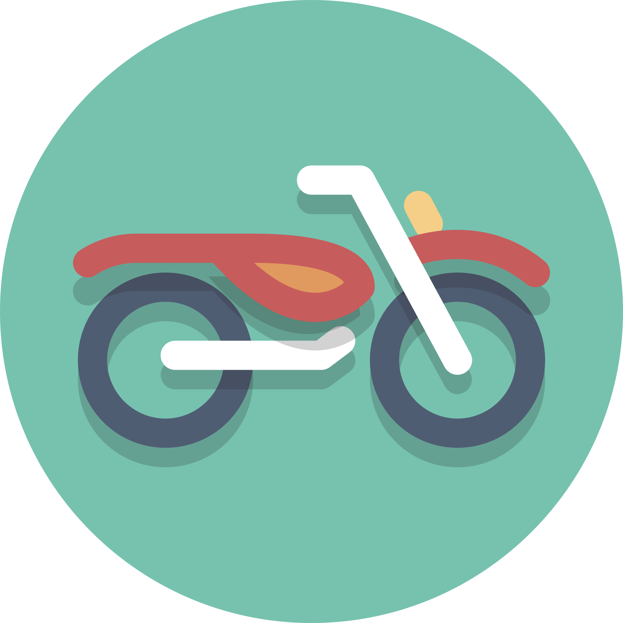 Open - Motorcycle Icon Circle (2000x2000)