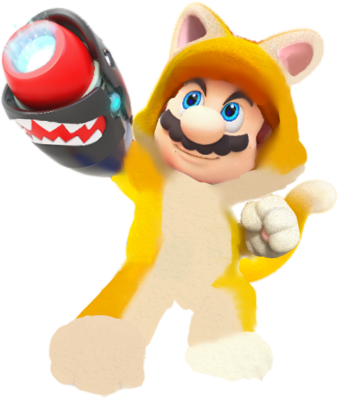 Me In Mario Rabbids Kingdom Battle Meow By Catmariocuteness - Mario Rabbids Kingdom Battle Mario (578x622)