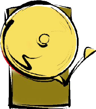 Schoolhouse Bell Clipart Foresta - Schoolhouse Bell Clipart Foresta (343x398)
